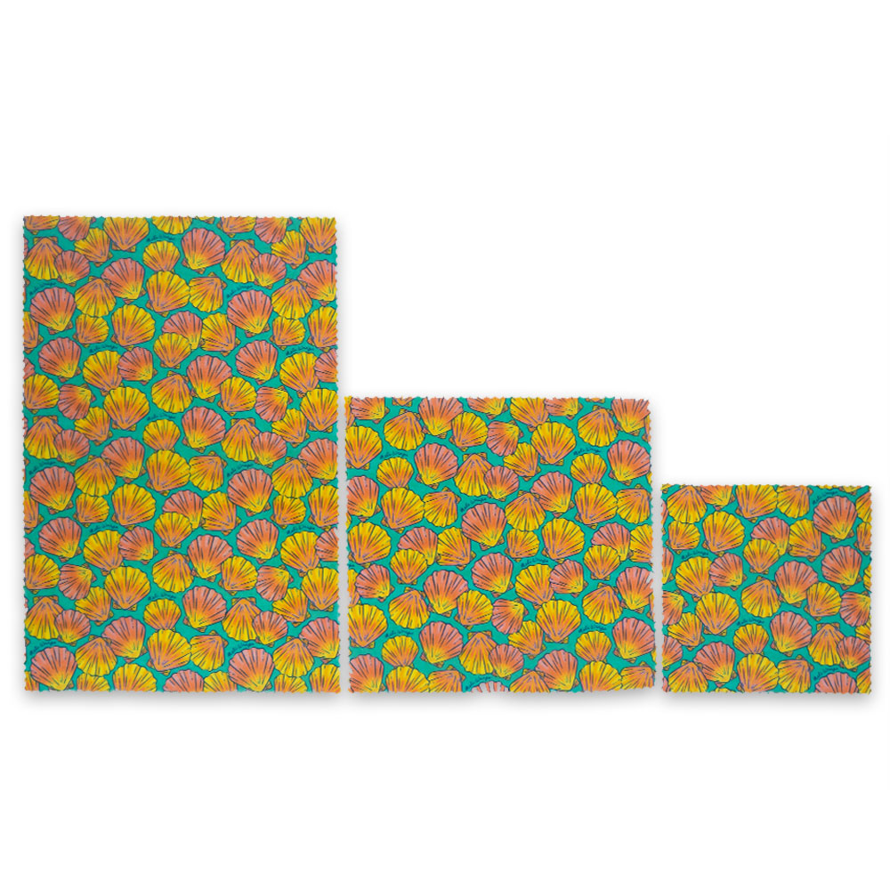 Reusable Handmade Organic Beeswax Food Wraps 3 Pack - Bloom – Hawaiiverse