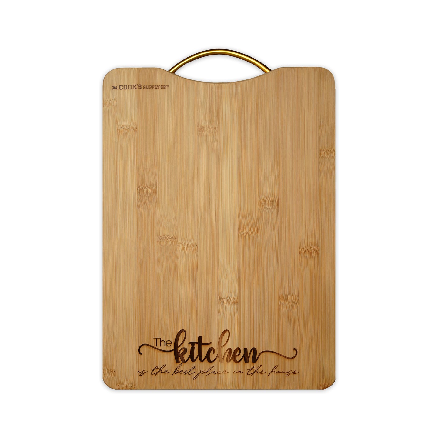 "The Kitchen" Engraved Solid Bamboo Cutting Board