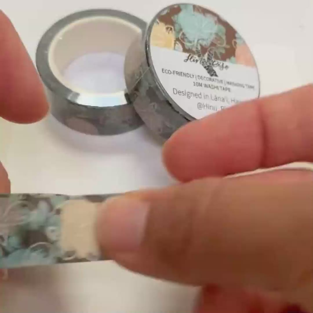 15mm x 10m Washi Tape - Colorful Naupaka Flower