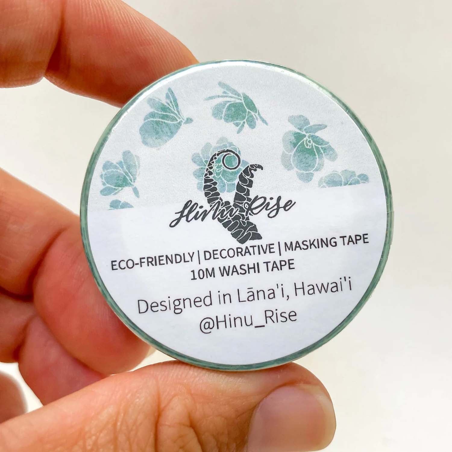 15mm x 10m Washi Tape - Naupaka leaves
