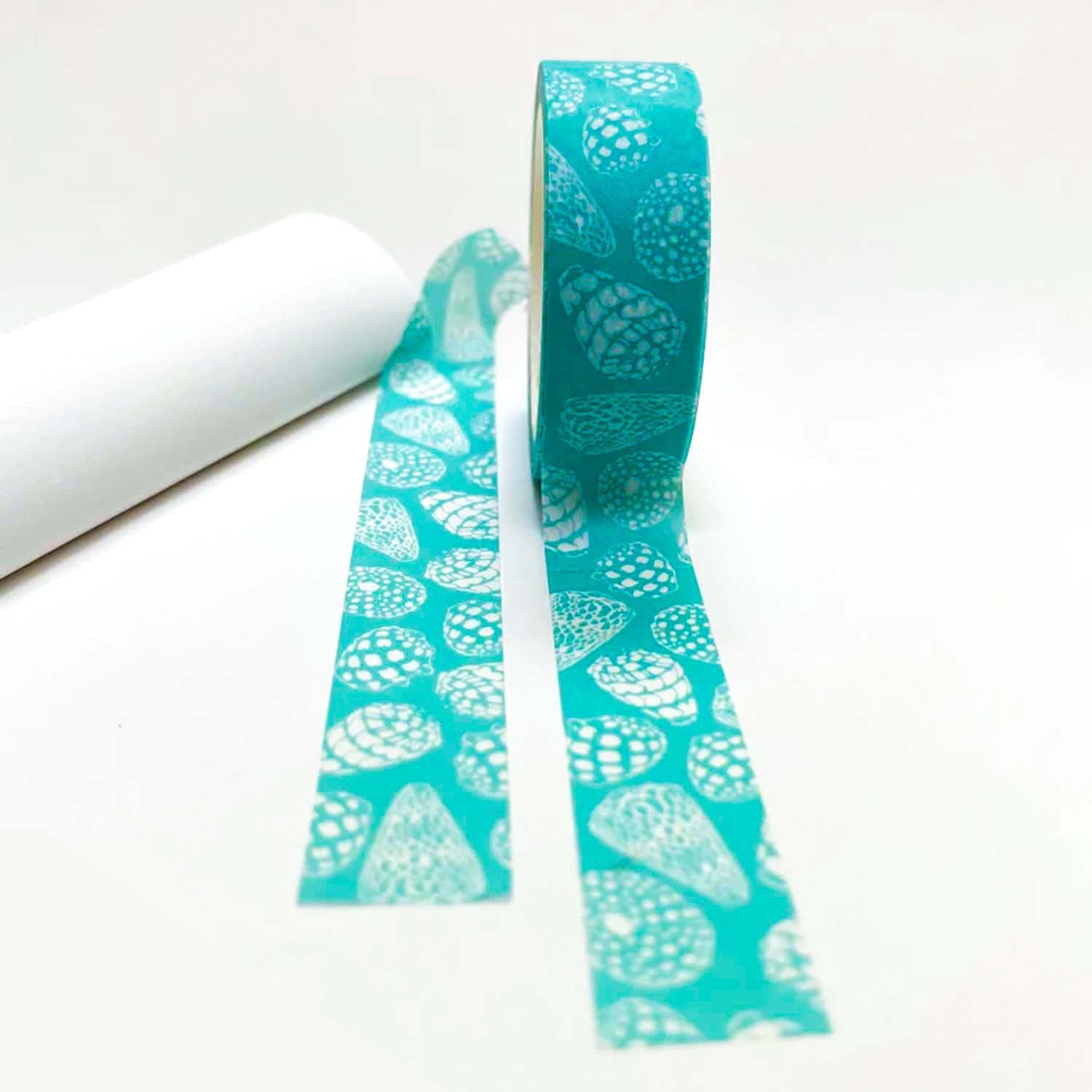 15mm x 10m Washi Tape - Ocean Blue Seashells