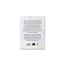 Back cover of a book with text and a logo on a white background