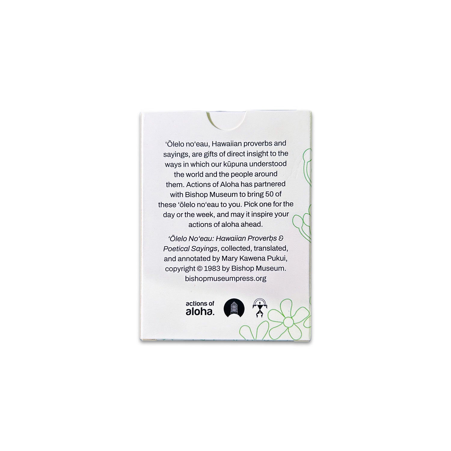 Back cover of a book with text and a logo on a white background