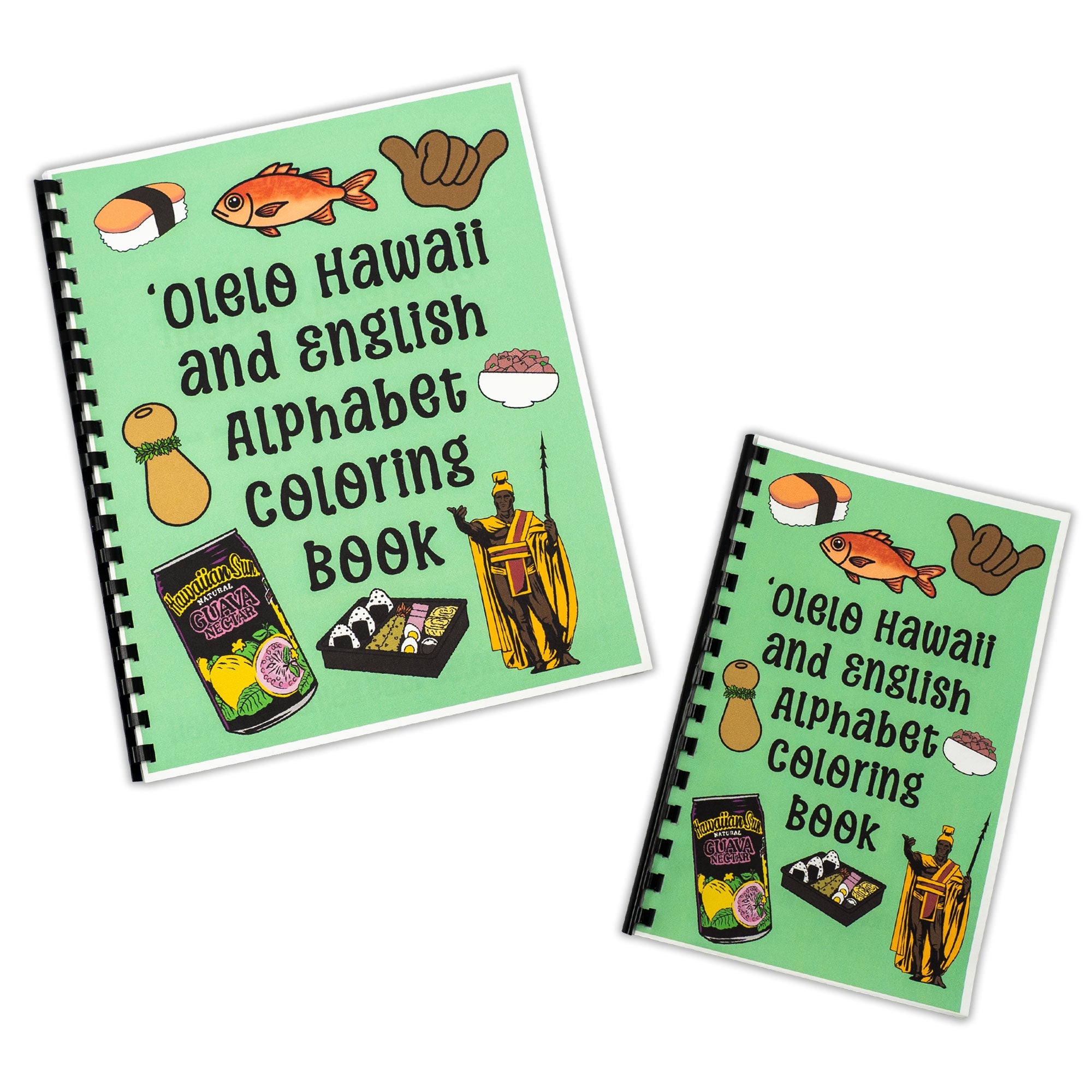 Hawaiian Coloring Book - English & ʻOlelo Hawaiʻi - Half Sheet