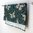 19" x 27" Cotton Flour Sack Tea Towel - Fern Butterfly