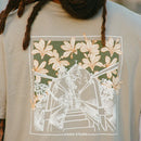 Haʻikū Stairs Print Cotton T-Shirt - Natural