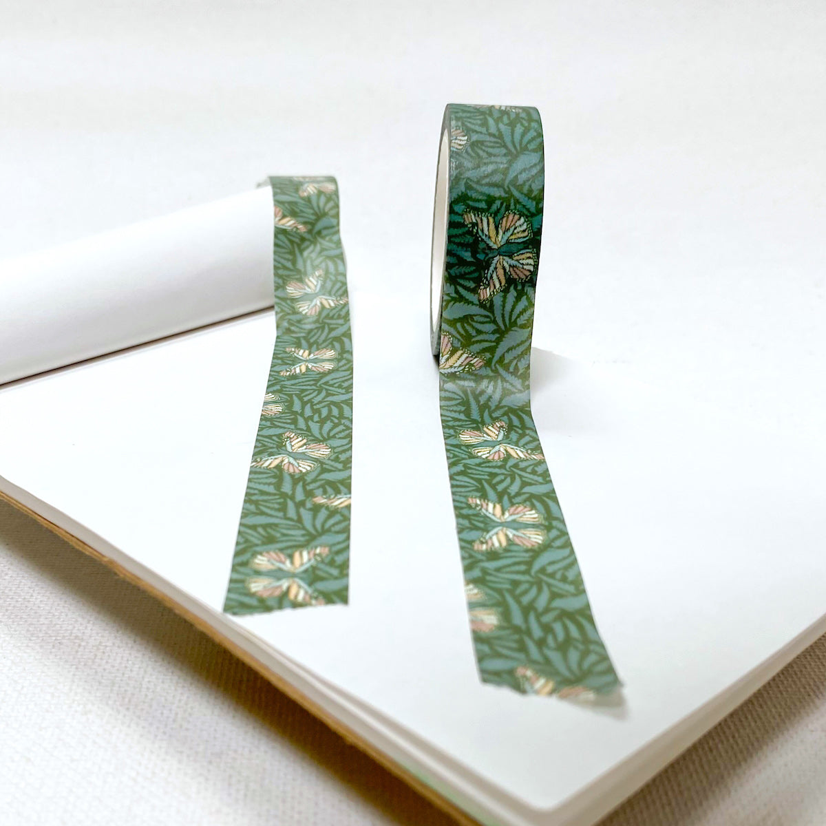 15mm x 10m Washi Tape - Palapalai Fern and Pulelehua Butterfly