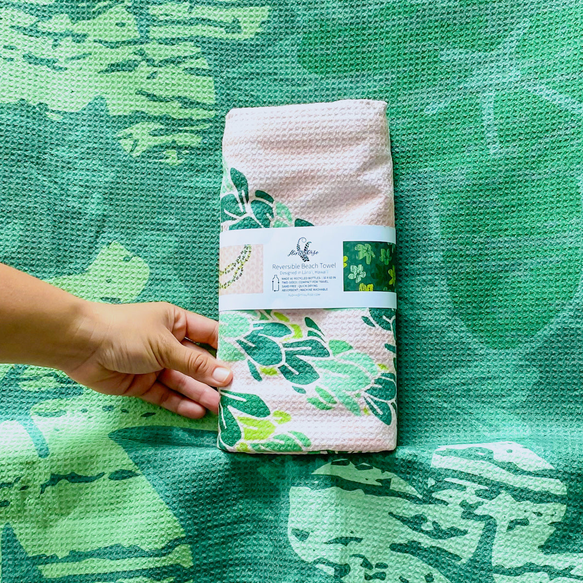 Recycled PET Beach Towel - Pakalana Lei