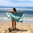 Recycled PET Beach Towel - Fern Butterfly