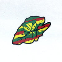 3" Kānaka Maoli Flag Kalo, Matte Vinyl Sticker