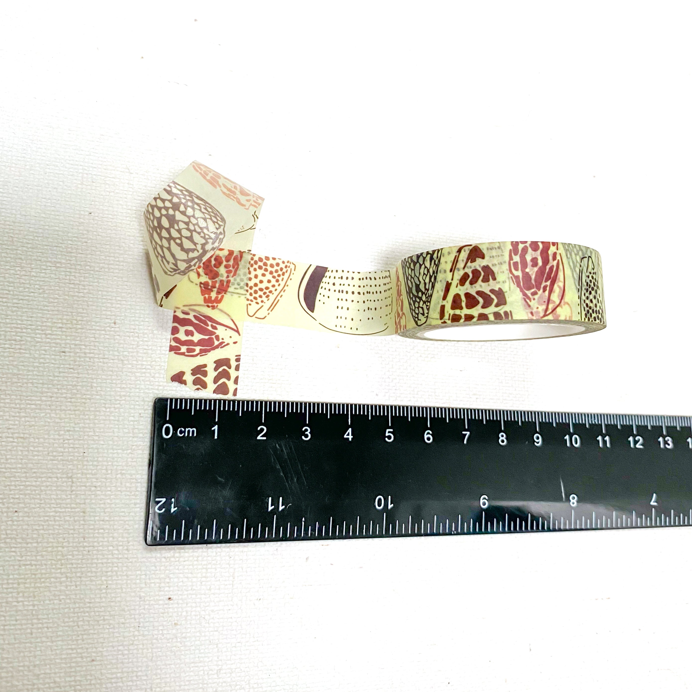 15mm x 10m Washi Tape - Tossed Shells