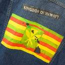 KINGDOM OF HAWAIʻI Custom Denim Jean Jacket Women's - Petite L