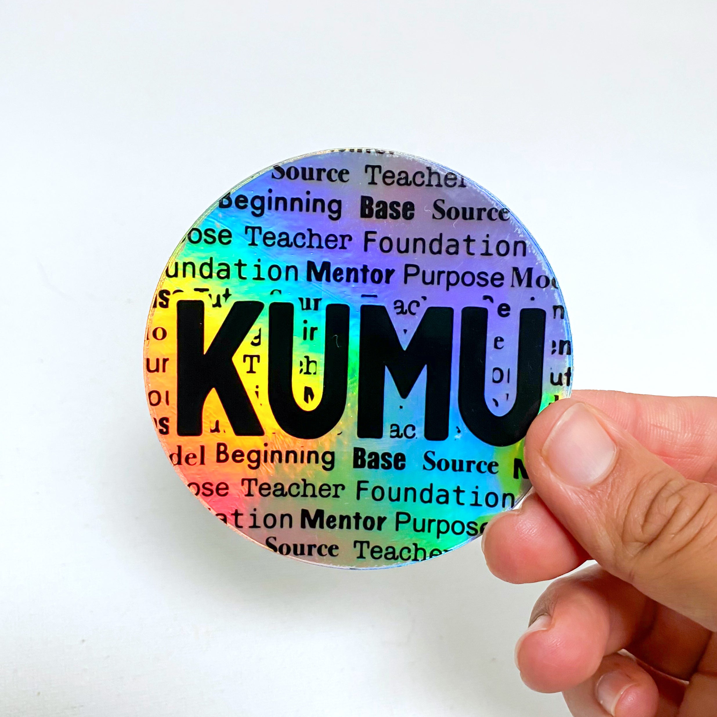 3" Kumu Teacher, Holographic Vinyl Sticker