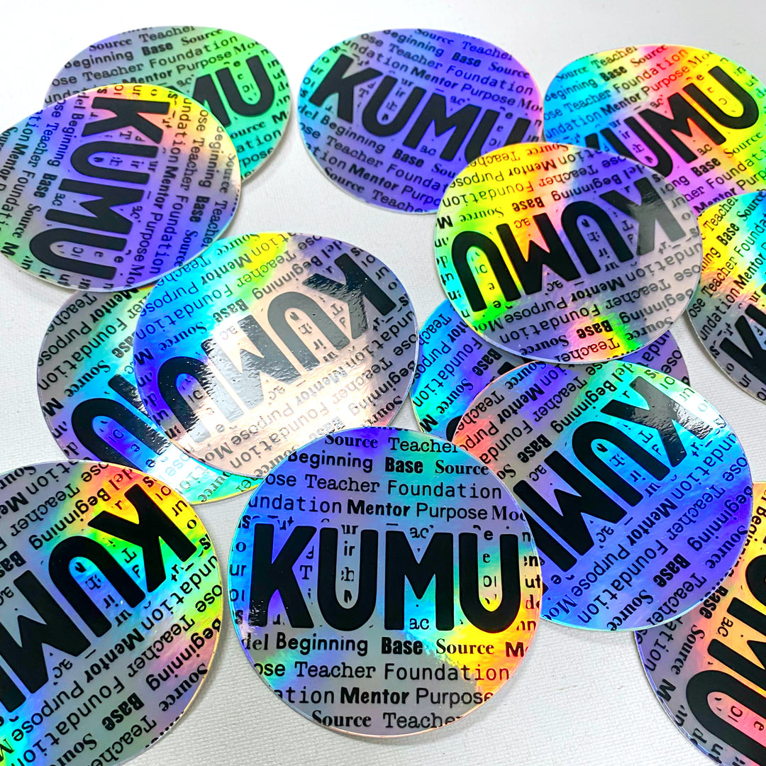 3" Kumu Teacher, Holographic Vinyl Sticker