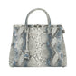 Lanzetti Italian Calfskin Leather Top Handle Priscilla Handbag