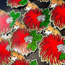 Shiba Inu 'Ōhi'a Lehua Die-Cut Vinyl Sticker