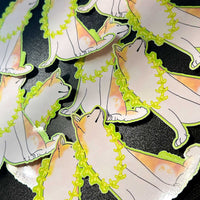 Akita Puakenikeni Lei Die-Cut Vinyl Sticker