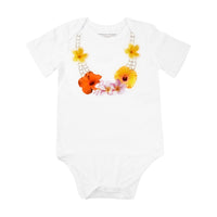 Colorful Lei Bamboo Cotton Baby Onesie
