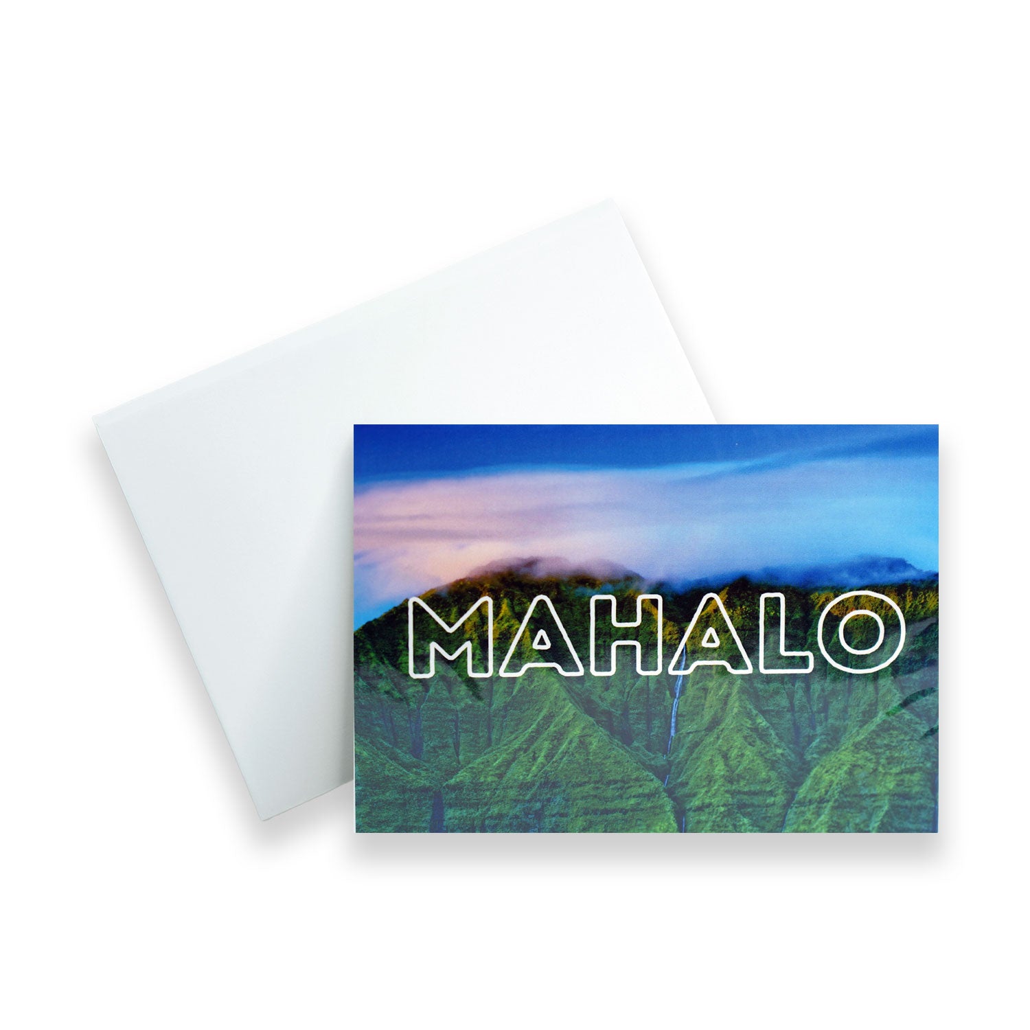 MAHALO Premium Glossy Greeting Card