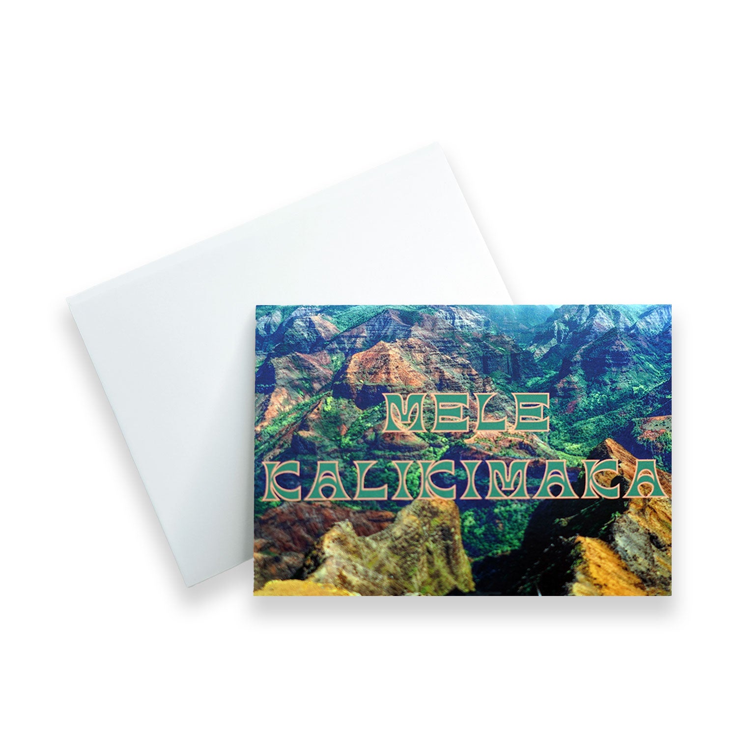 Mele Kalikimaka Premium Glossy Christmas Card