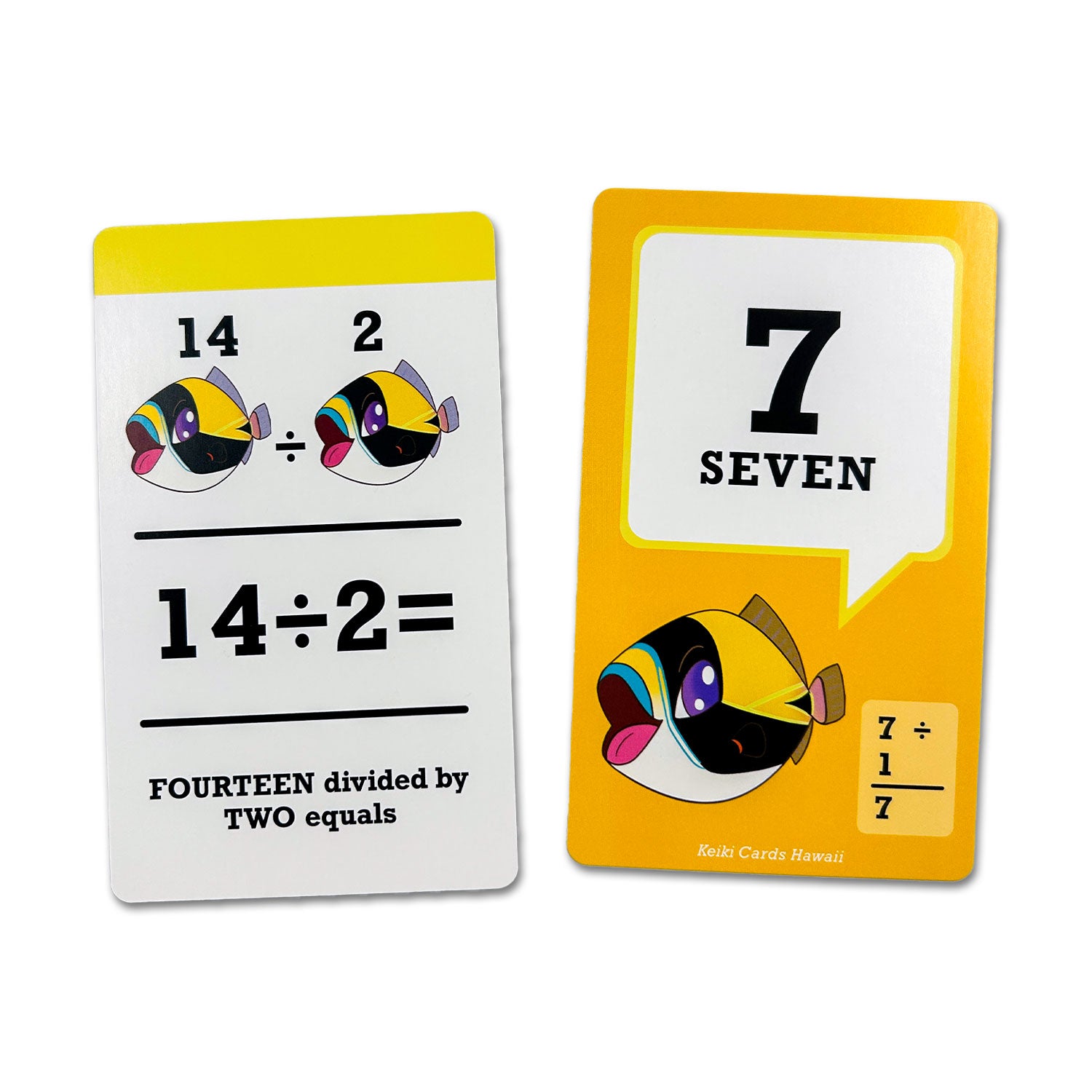 Hawaiian Educational Math Flashcards - Multiplication and Division
