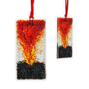 Handmade Stained Glass 3D Ornament - Lava Explosion