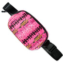 Custom Designed Waist Bag - Pink Heliconia