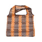 Reusable Foldable Shopping Bag - Brown Palaka & Puakenikei Lei