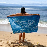 Recycled PET Beach Towel - Kohola Whale