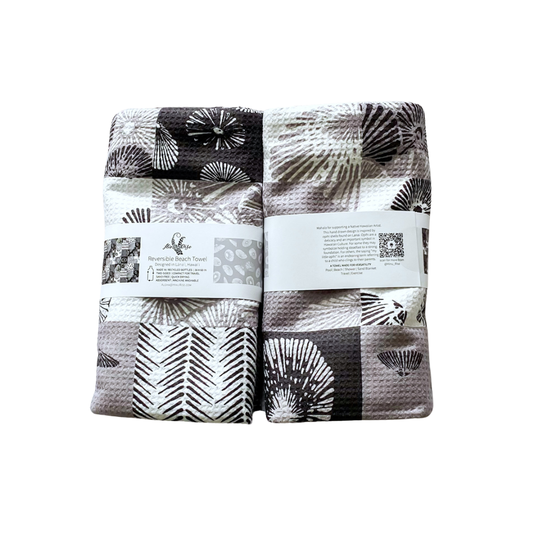 Recycled PET Beach Towel - Opihi Quilt