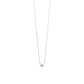 Dainty Freshwater Pearl Sterling 18" Silver Necklace - Off-White