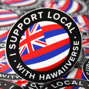 Hawaiiverse Logo Vinyl Sticker - I SUPPORT LOCAL