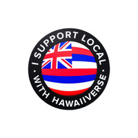 Hawaiiverse Logo Vinyl Sticker - I SUPPORT LOCAL
