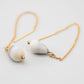 14k Gold Cone Shell Threader Earrings