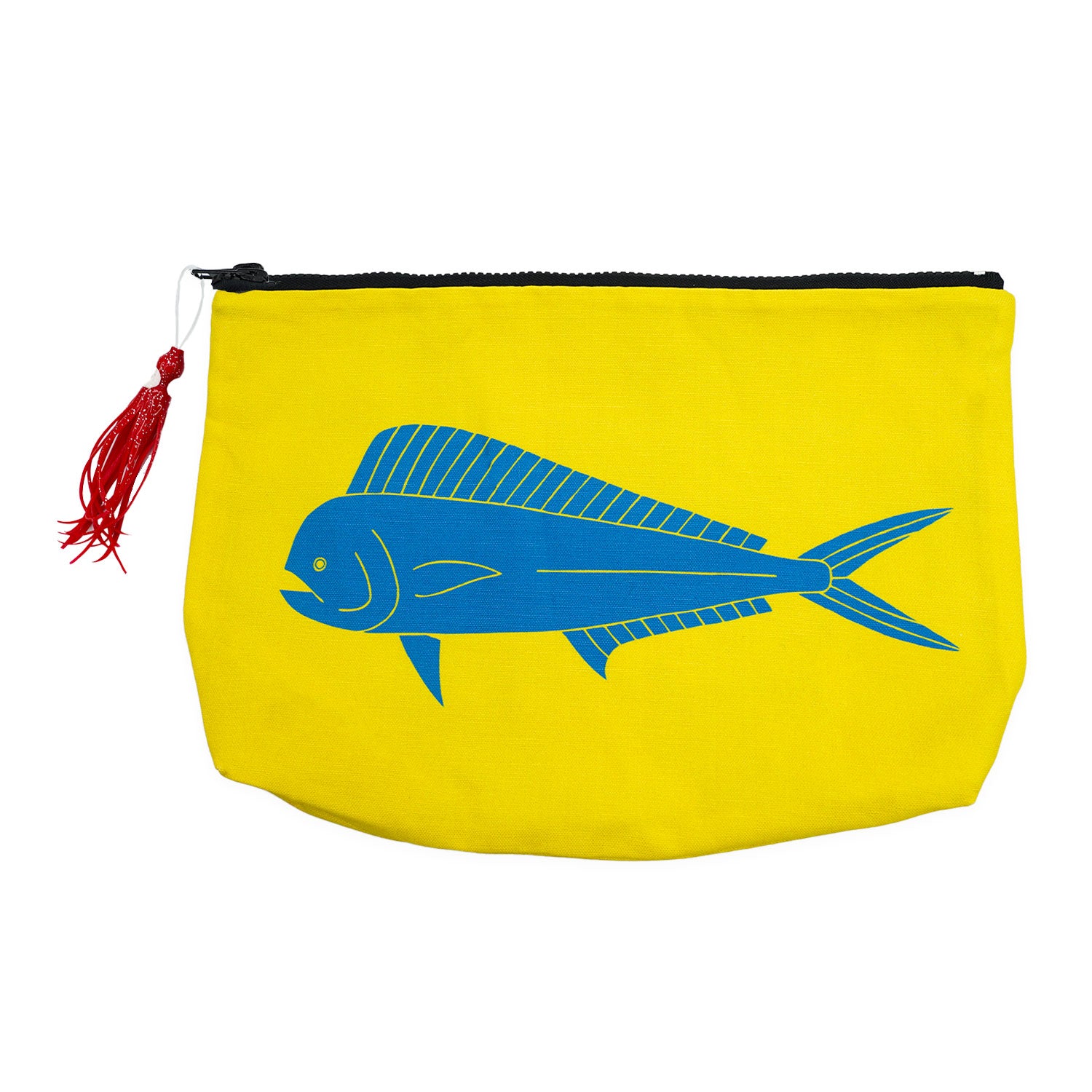 Mahi-Mahi Water Resistant Canvas Pouch with Squid Lure Zipper – Hawaiiverse