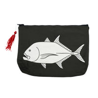 Ulua Water Resistant Canvas Pouch with Squid Lure Zipper