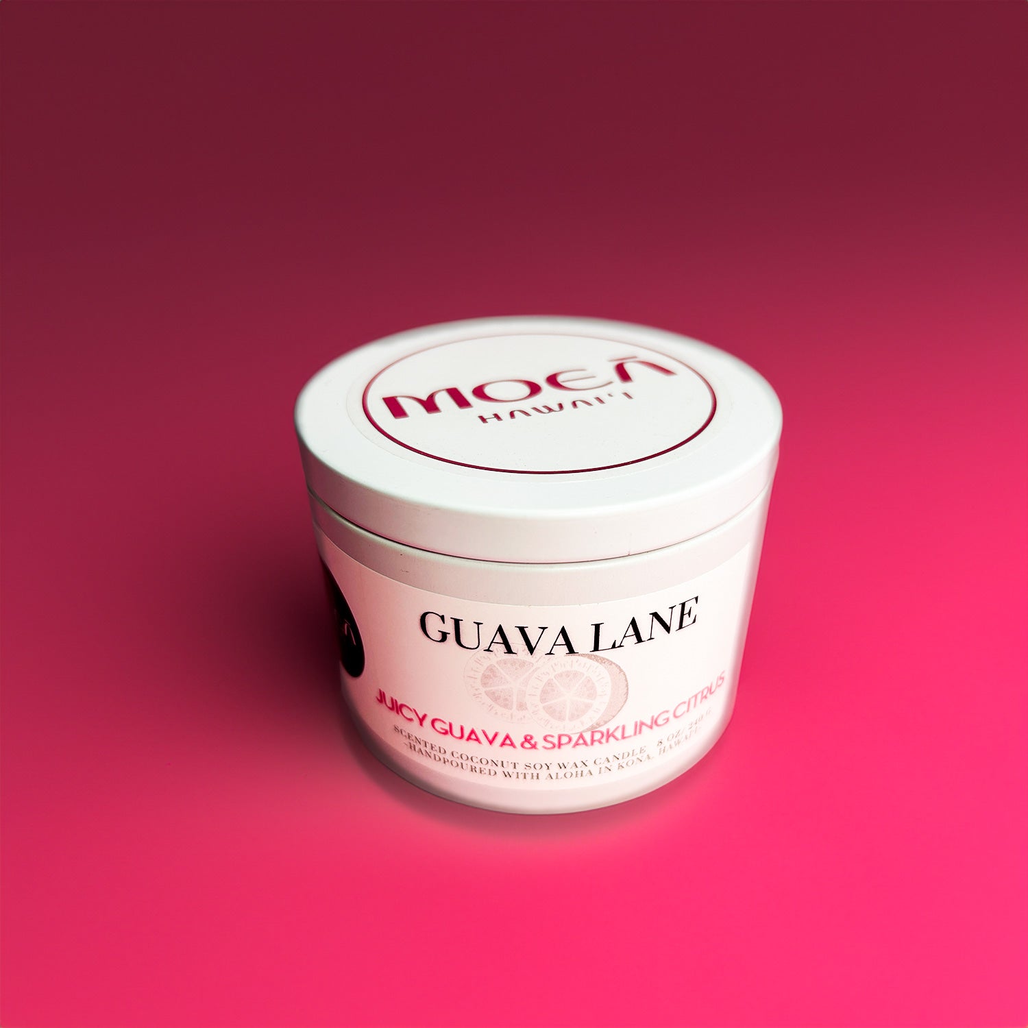 Coconut Soy Wax Candle - Juicy Guava + Citrus 8oz