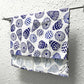 19" x 27" Cotton Flour Sack Tea Towel - Blue Shells