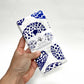 19" x 27" Cotton Flour Sack Tea Towel - Blue Shells