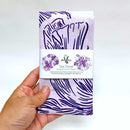 19" x 27" Cotton Flour Sack Tea Towel - Pua Kala Purple