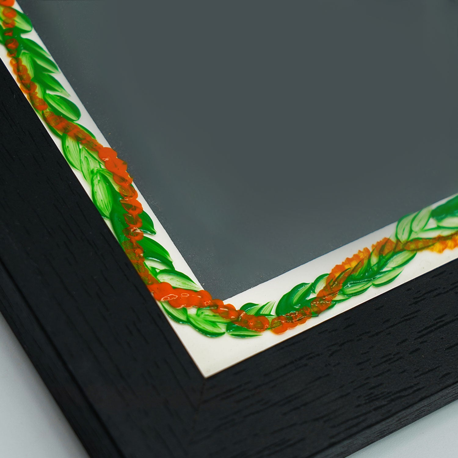 Hand Painted ʻIlima Lei Picture Frame - 6"x8"