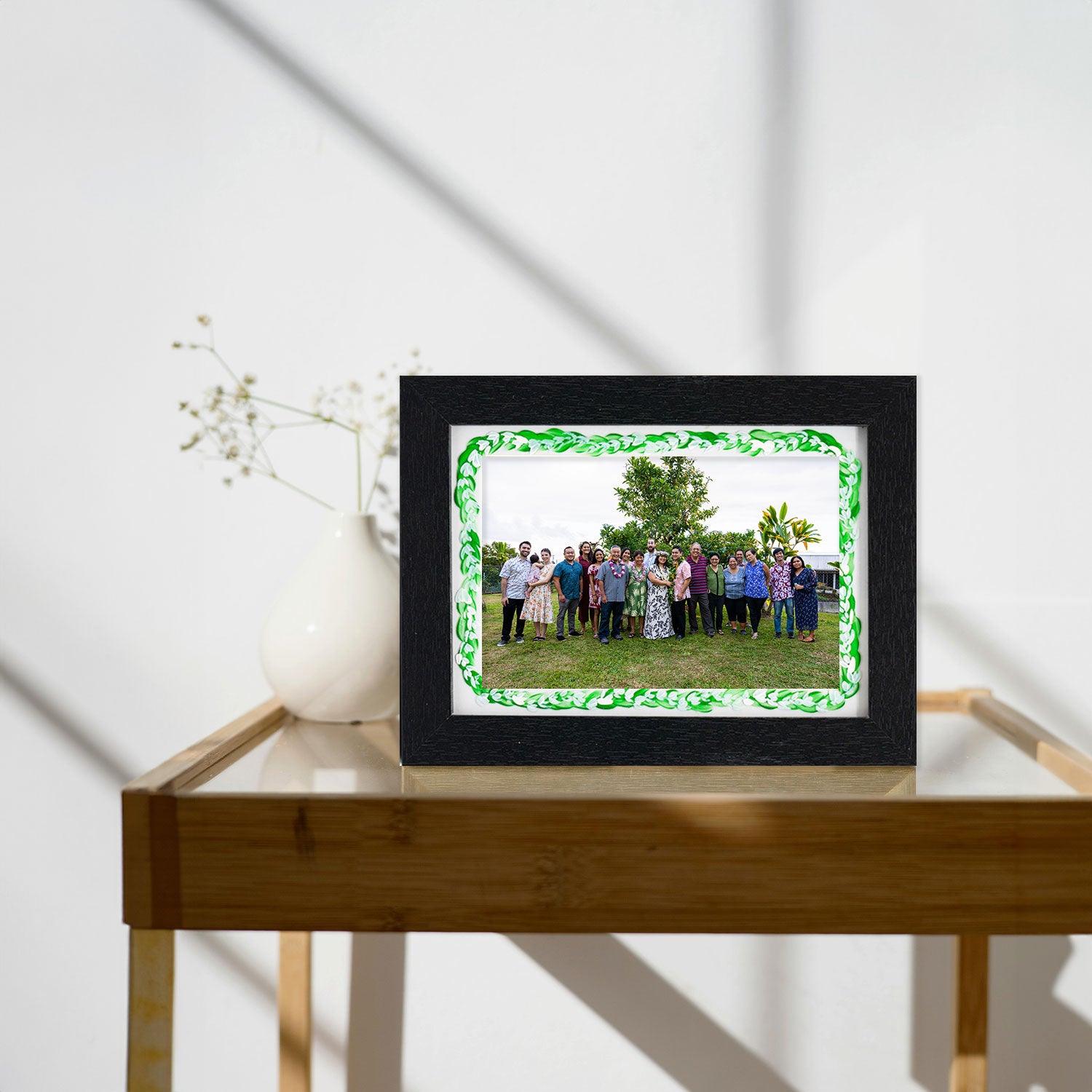 Hand Painted Lāʻī Picture Frame - 6"x8"
