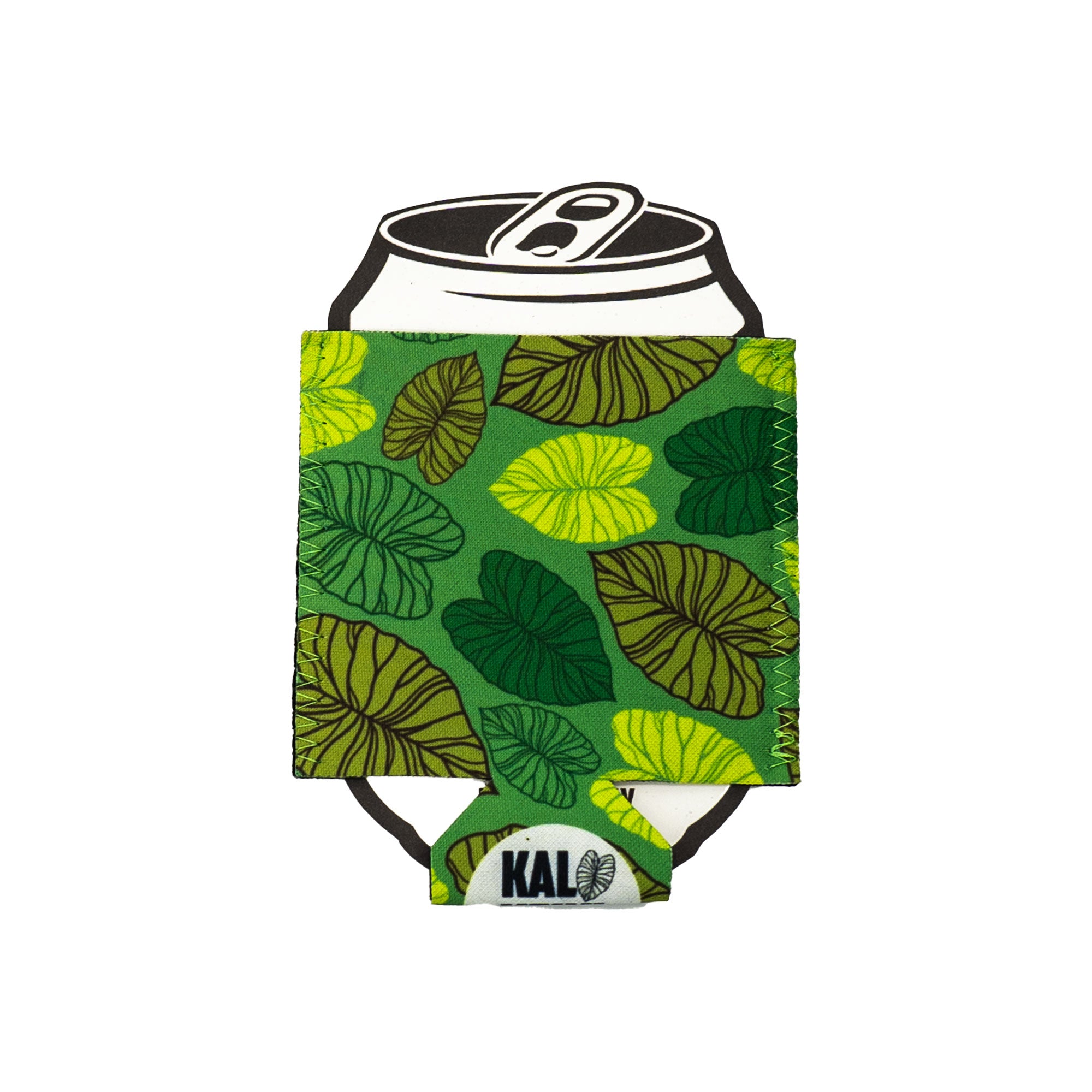 Standard 12oz Can Coozie - Green Kalo