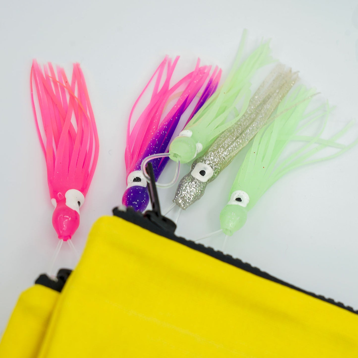 Mahi-Mahi Water Resistant Canvas Pouch with Squid Lure Zipper