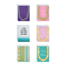 Purple Pakalana Lei Greeting Card + Envelope