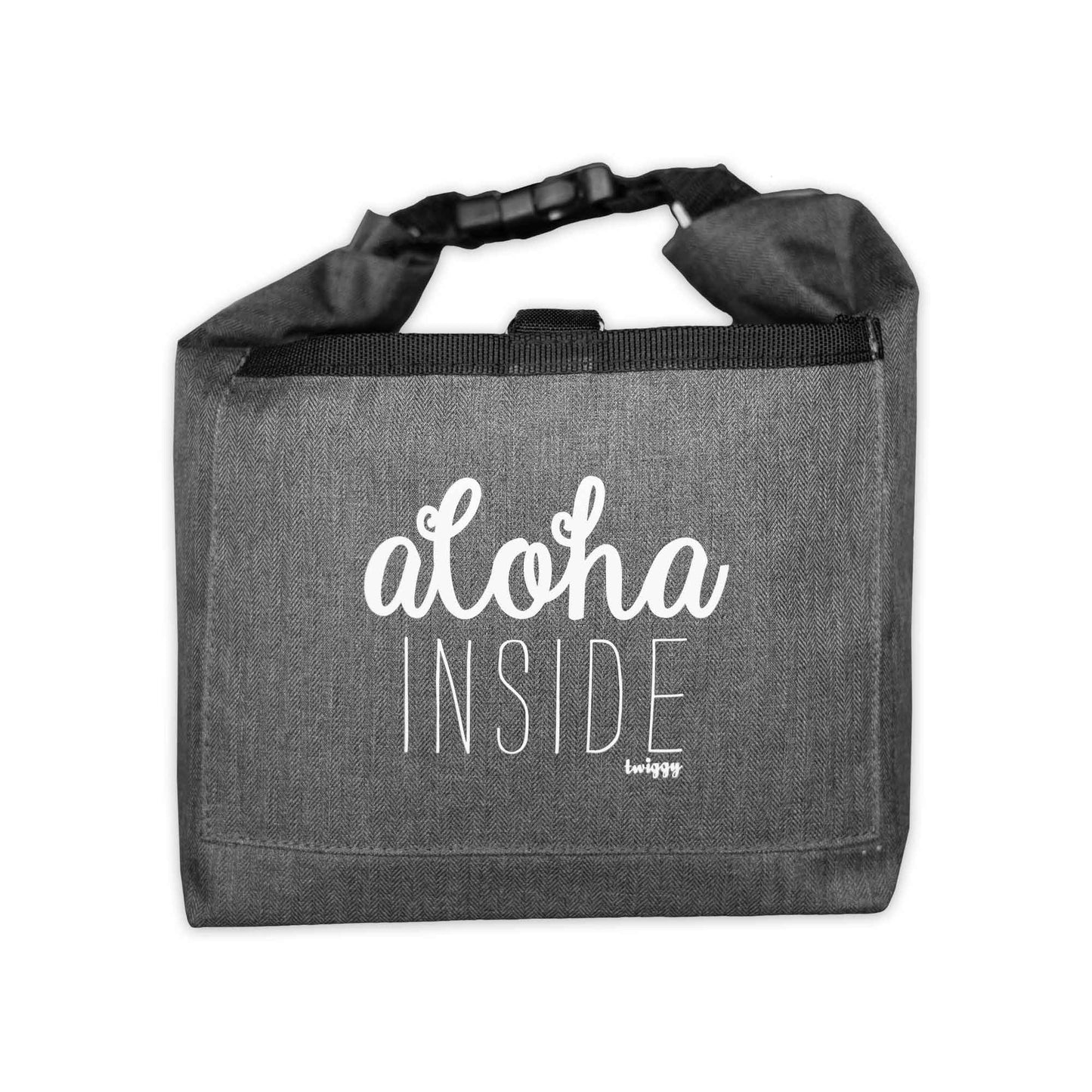 Semi-Insulated Foldable Lunch Tote - Aloha Inside