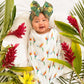 Bamboo Organic Cotton Bird-of-Paradise 47" Swaddling Blanket