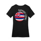 Support Local Combed Cotton Women's T-Shirt - Black