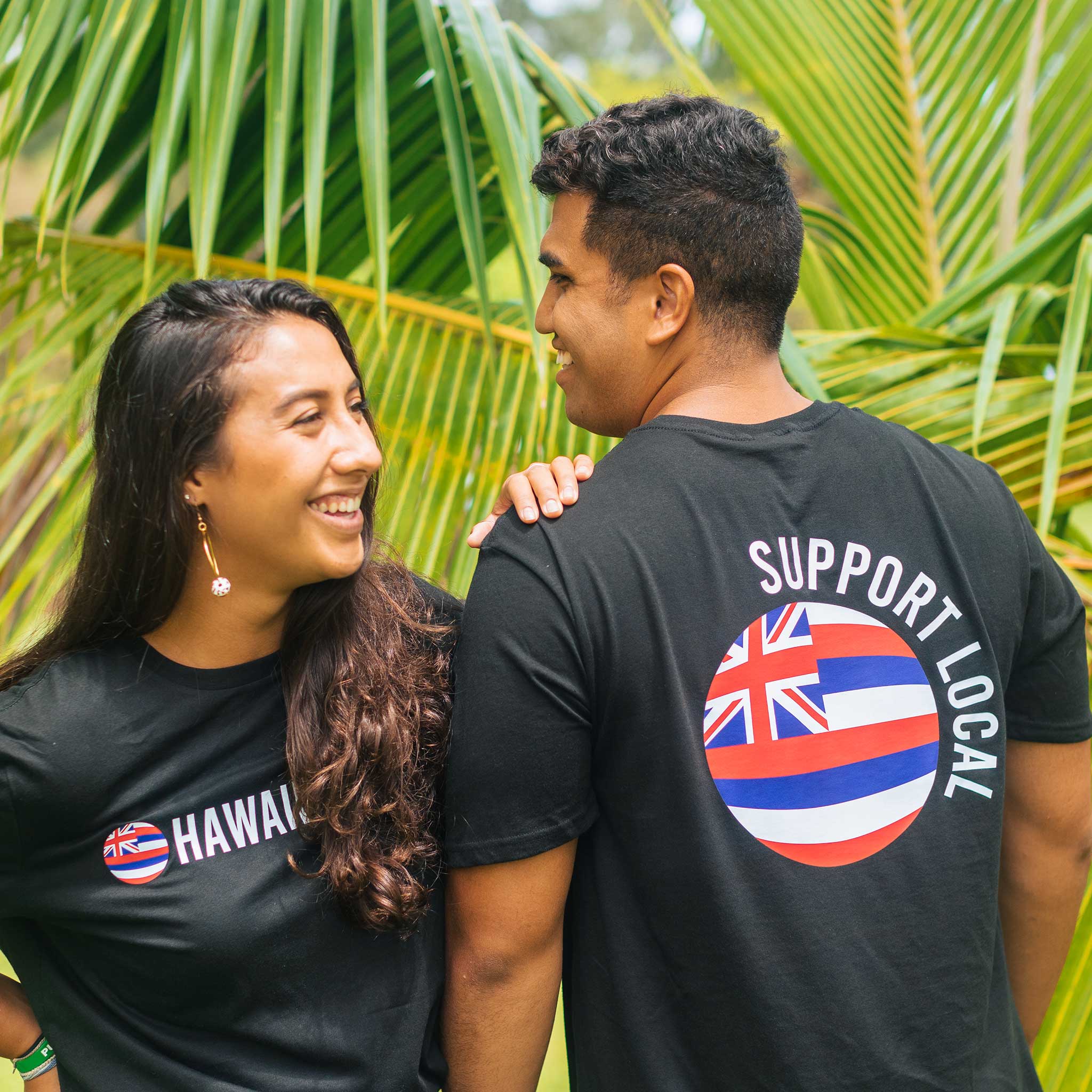 Support Local Hawaiiverse Combed Cotton T-Shirt - Black