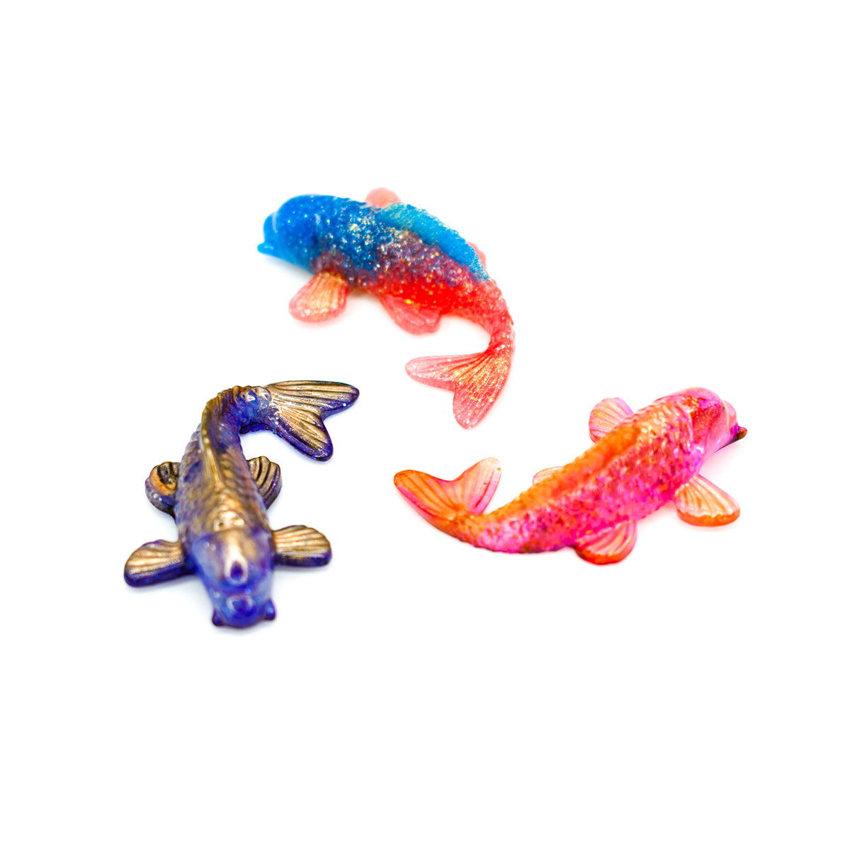 Lucky Koi Handmade resin Fridge Magnets - Bubblegum